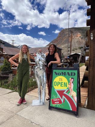 Photo credit DeAnne Gallegos Holly Huebner and Lindsay Dalton co-owners of Nomad Silverton located in Old Town Square on Blair Street