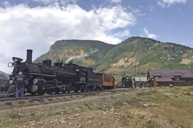 Trains readying for the return trip to Durango Photo credit Melanie Bergolc